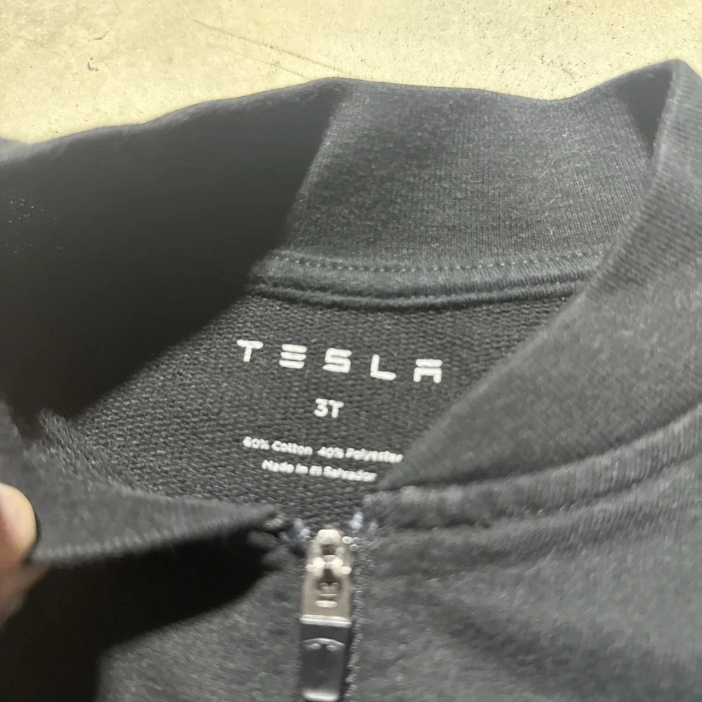 Tesla Cyberquad Bomber Zip Up Jacket For Kids SZ 3T CYBERTRUCK Optimus Elon